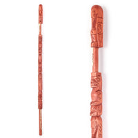 Raven, Bear, Wolf, Human, and Whale - Five Figure Talking Stick