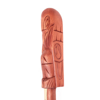 Raven, Bear, Wolf, Human, and Whale - Five Figure Talking Stick