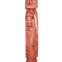 Raven, Bear, Wolf, Human, and Whale - Five Figure Talking Stick