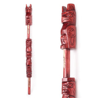 Thunderbird, Bear, and Killerwhale - Yellow Cedar Talking Stick