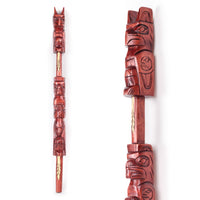 Thunderbird, Beaver, and Raven - Yellow Cedar Talking Stick