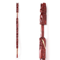 Thunderbird, Human, Bear, and Wolf - Yellow Cedar Talking Stick