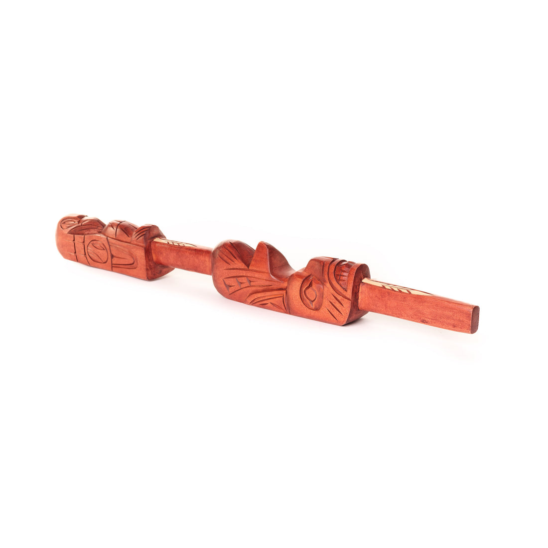 Raven and Whale - Two Figure Talking Stick