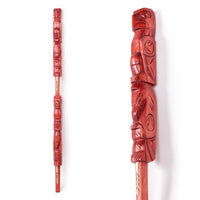 Eagle, Wolf, Bear, and Raven - Yellow Cedar Talking Stick