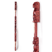 Eagle, Bear, Whale, and Raven - Four Figure Talking Stick