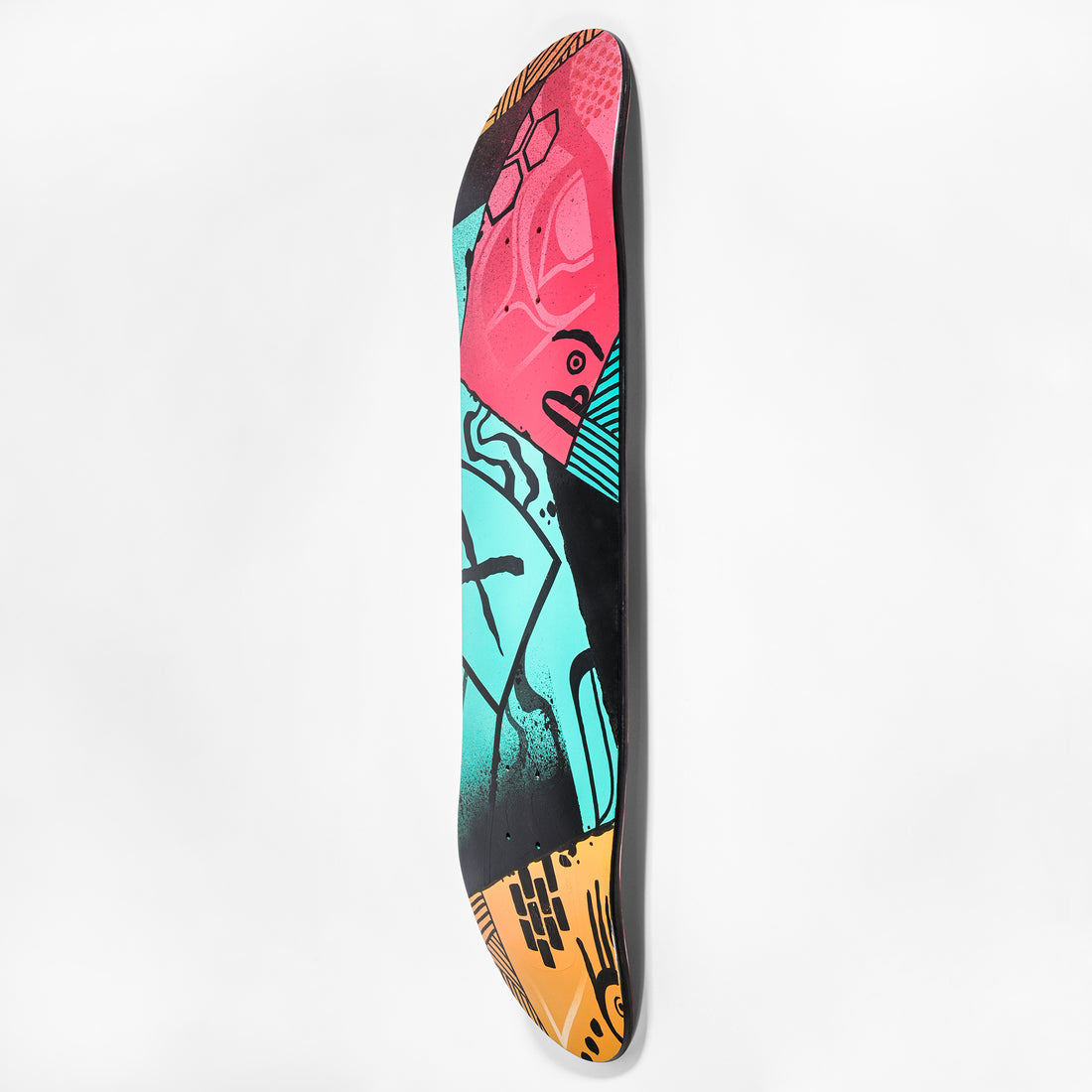 I Painted This While Listening to Billy Idol - Maple Skateboard Deck