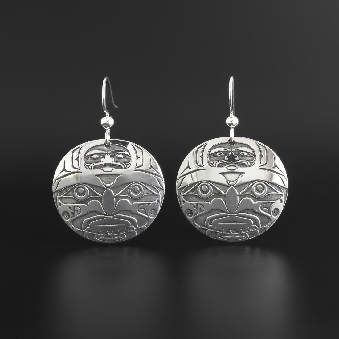 Moon - Silver Earrings