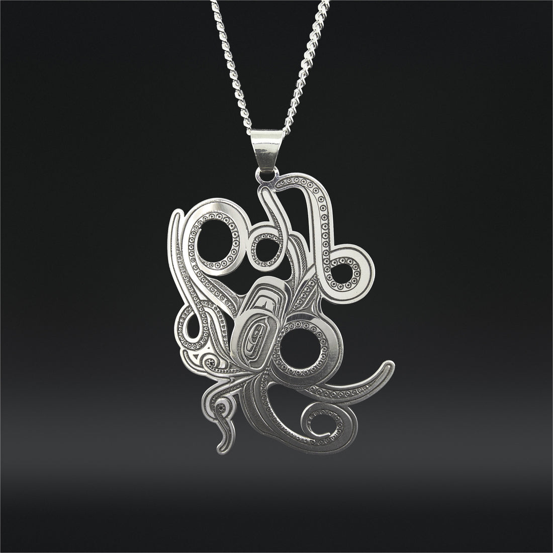Octopus - Silver Pendant