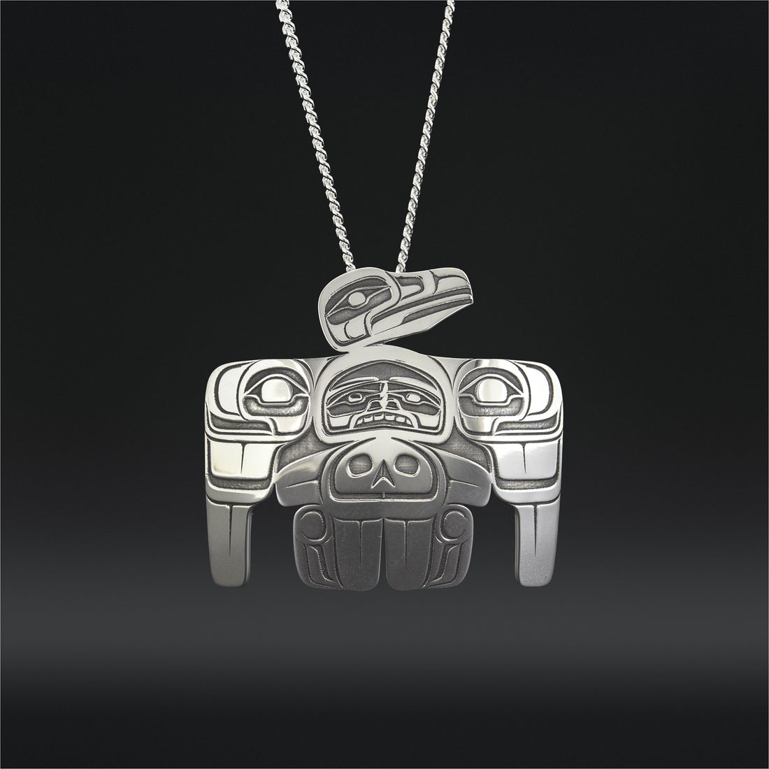 Raven House - Silver Pendant
