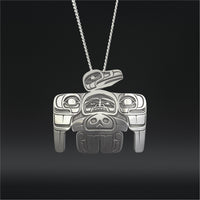 Raven House - Silver Pendant