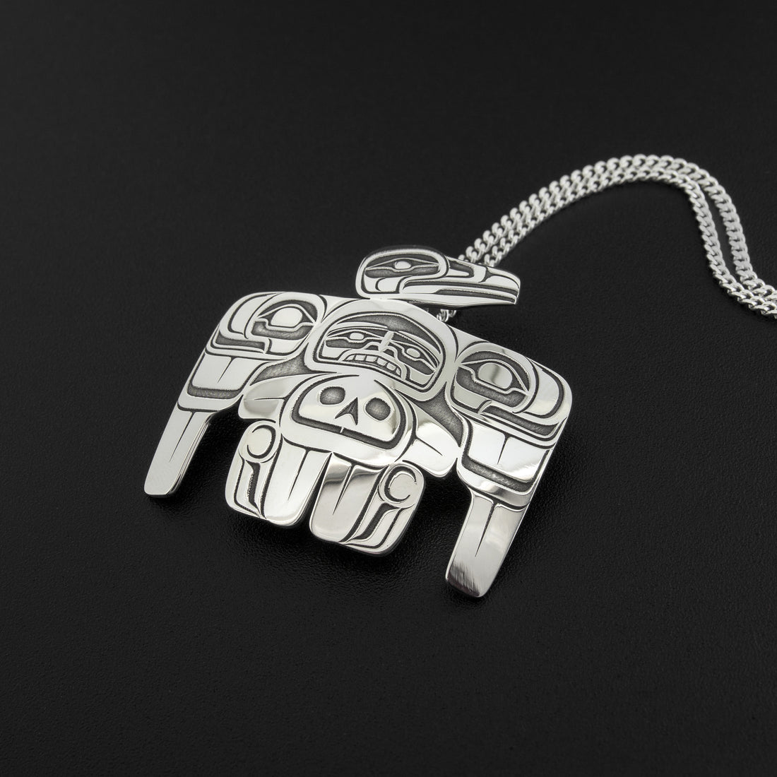 Raven House - Silver Pendant