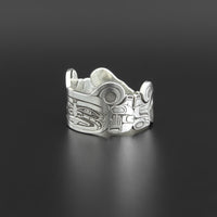 Sisiutl Protection Band - Silver Ring