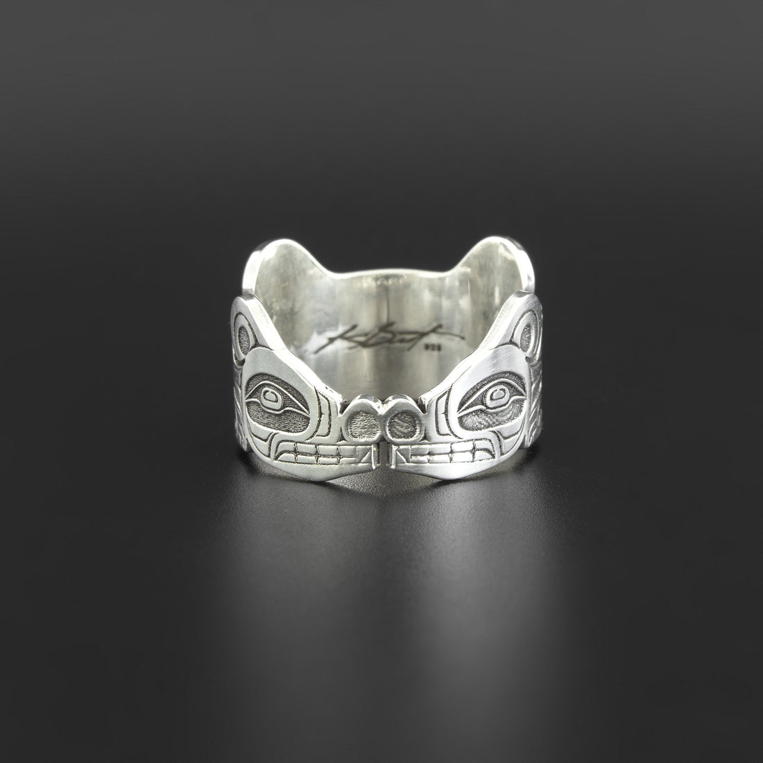 Sisiutl Protection Band - Silver Ring