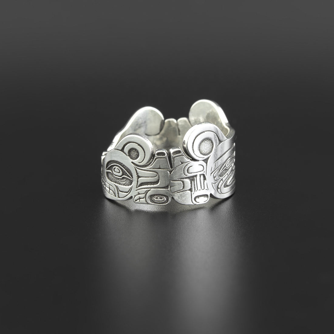 Sisiutl Protection Band - Silver Ring