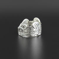 Sisiutl Protection Band - Silver Ring