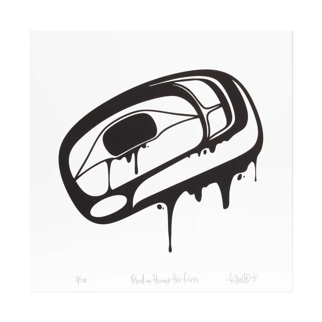 Bleeding Through the Fabric - Limited Edition Print