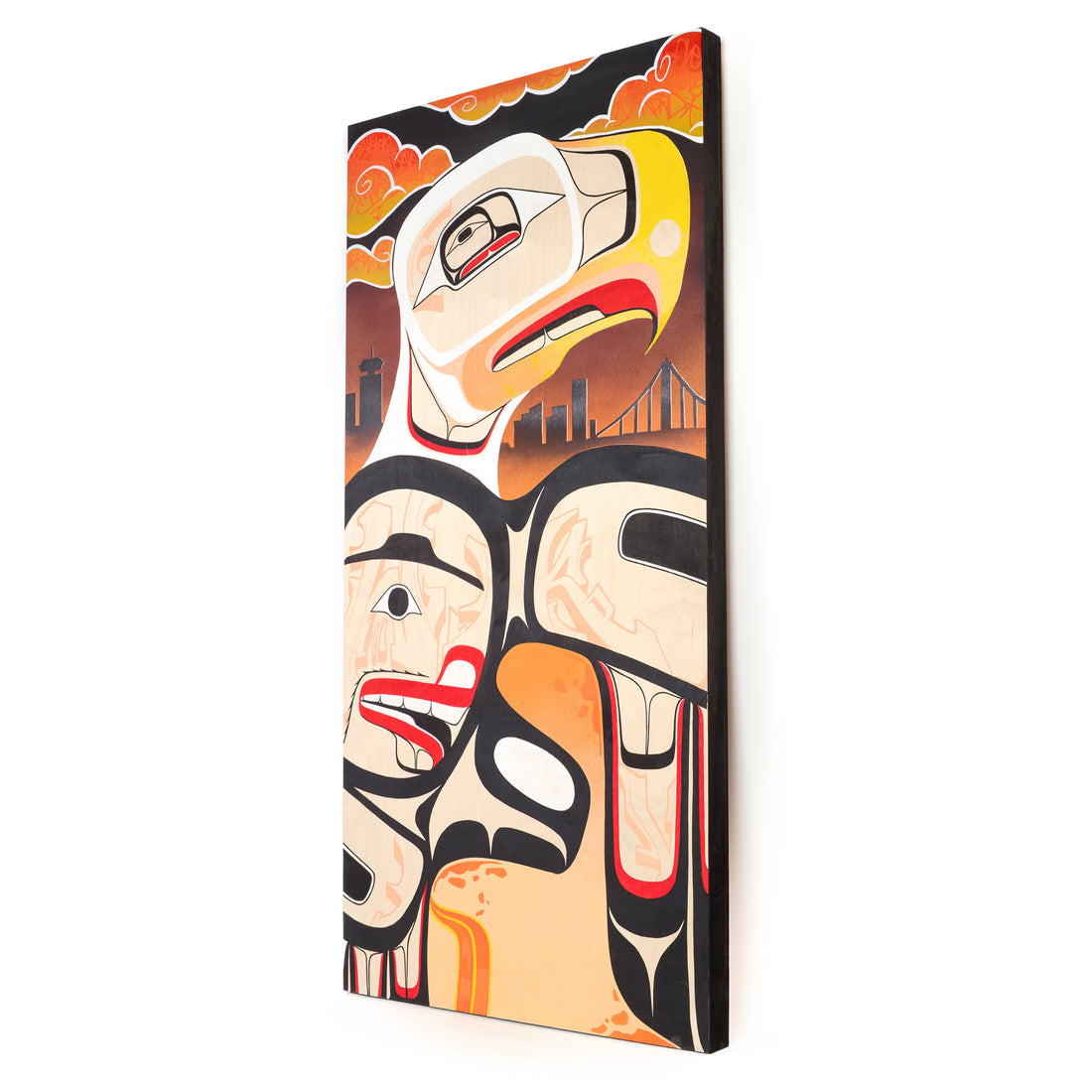 Polluted Sunsets - Acrylic on Wood Panel