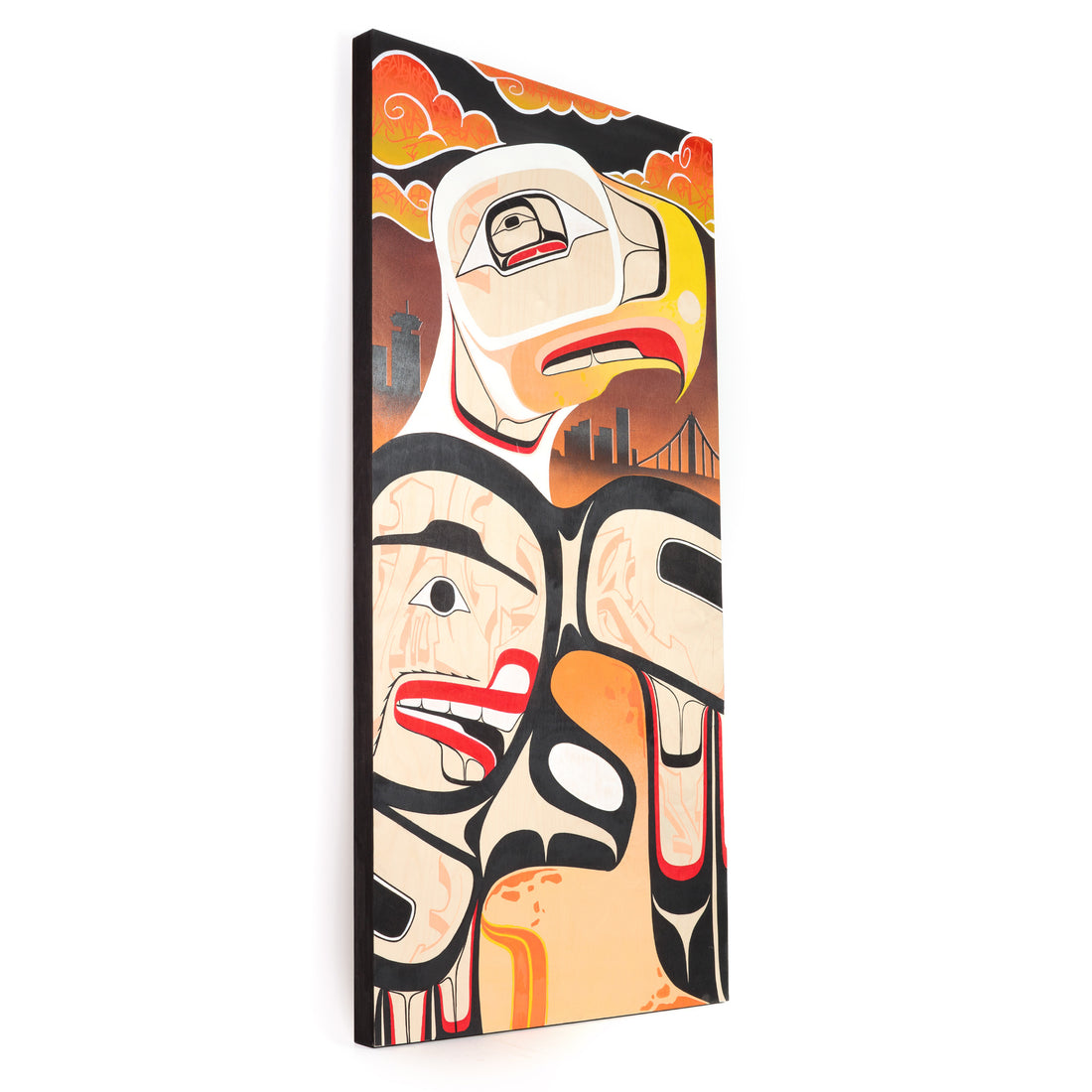 Polluted Sunsets - Acrylic on Wood Panel