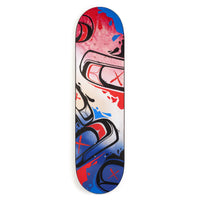 Fish Heads on Deck - Acrylic on Maple Skateboard Deck