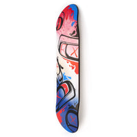 Fish Heads on Deck - Acrylic on Maple Skateboard Deck