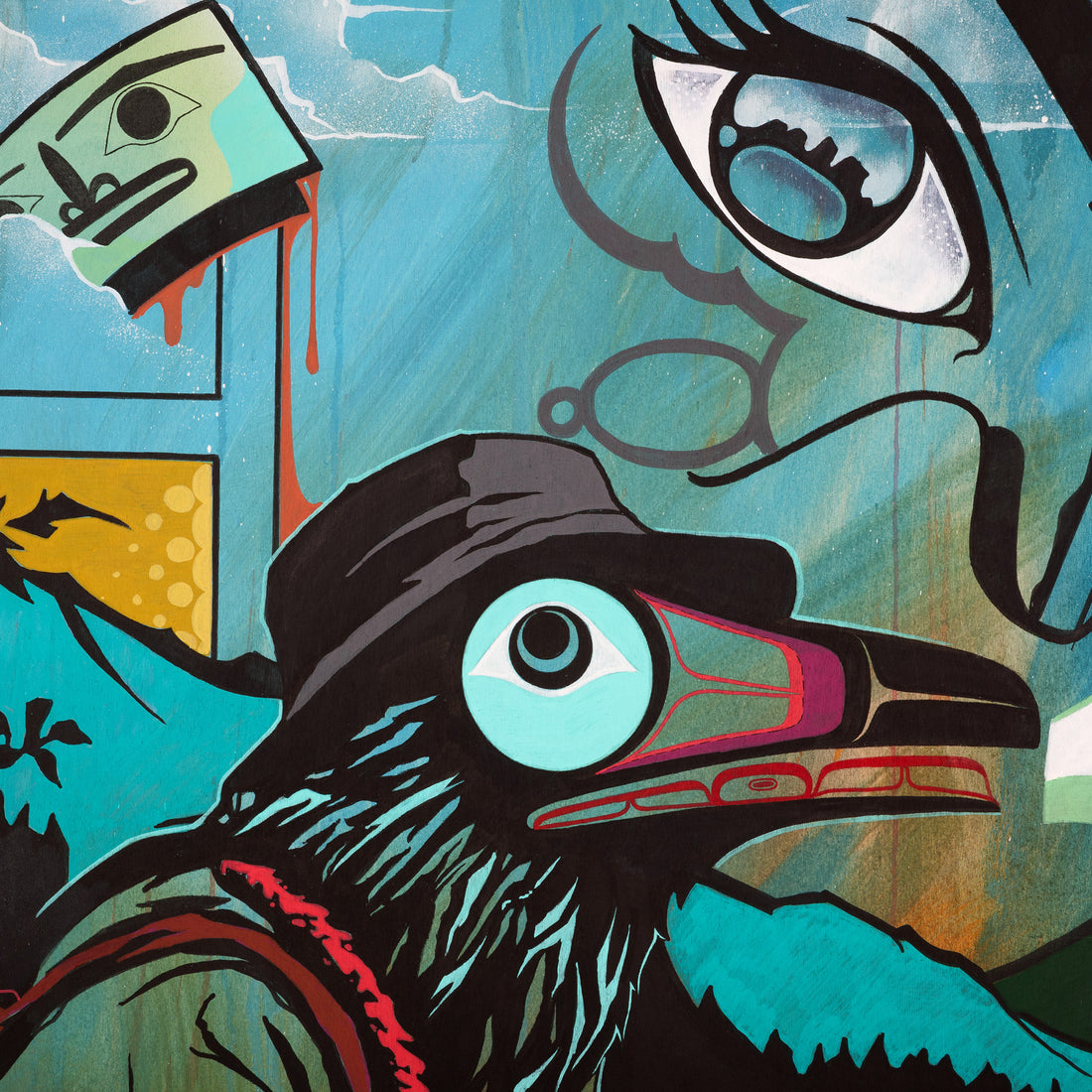 The Creator of All Things Necessary - Acrylic on Wood Panel