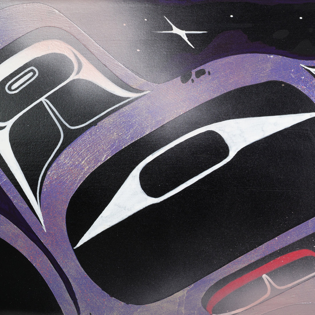 Through the Bulk - Acrylic on Maple Skateboard Deck