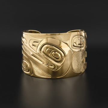 Raven and Light - 14k Gold Bracelet