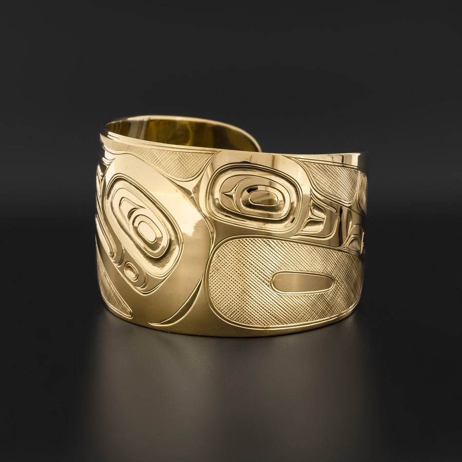 Raven and Light - 14k Gold Bracelet