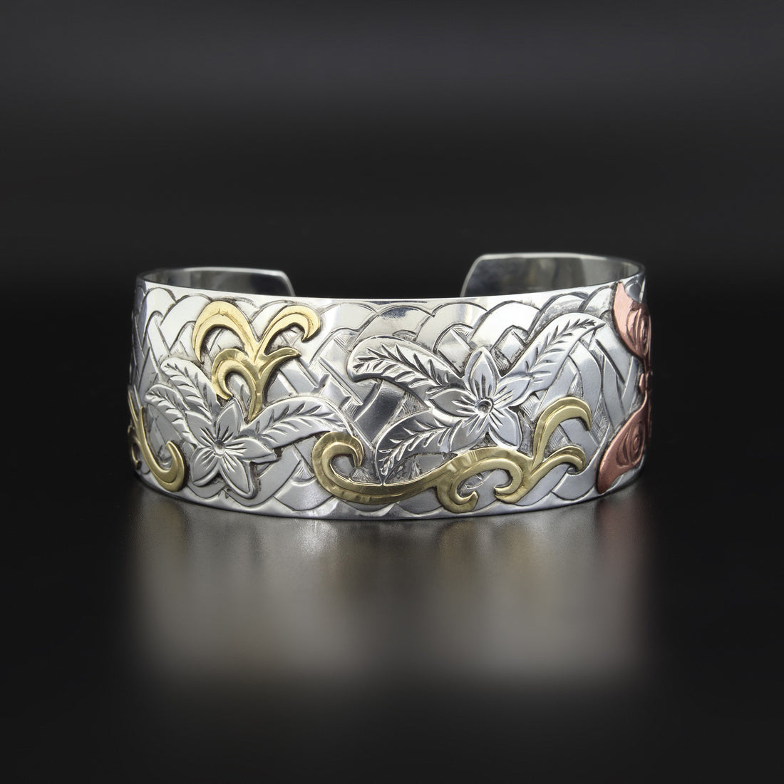 Basket of Flowers - Silver Bracelet
