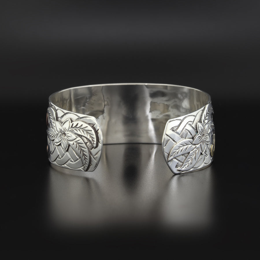 Basket of Flowers - Silver Bracelet