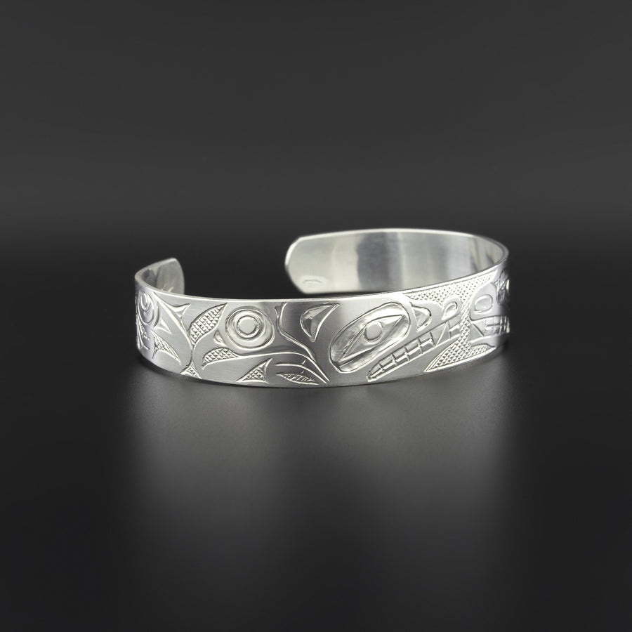 Bear and Wolf - Silver Bracelet