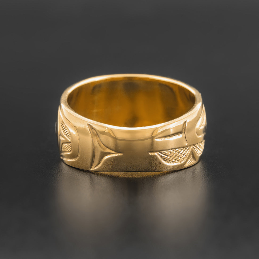 Raven and the Light - 14k Gold Ring