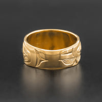 Raven and the Light - 14k Gold Ring