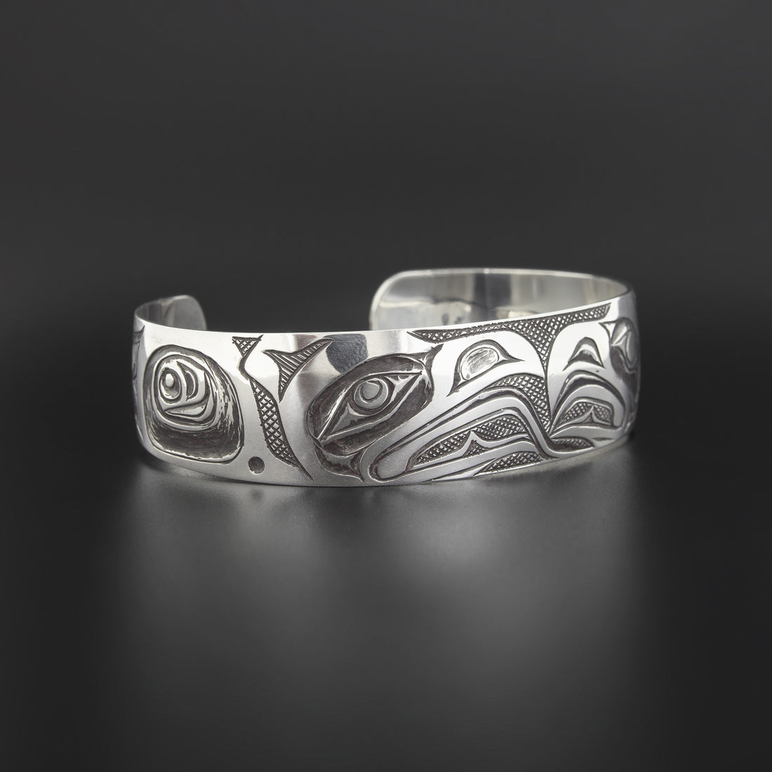 Raven and Eagle - Silver Bracelet