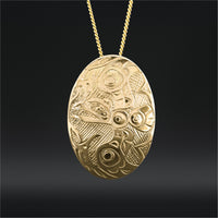 Raven - 14k Gold Pendant