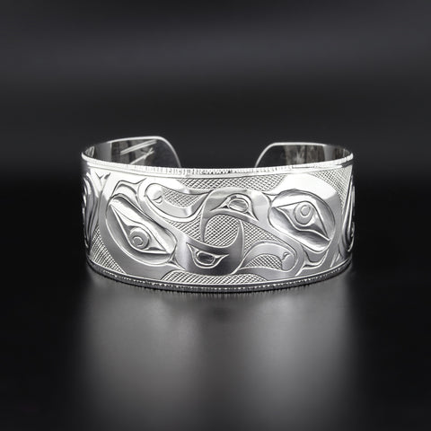 Reverse Eagles - Silver Bracelet