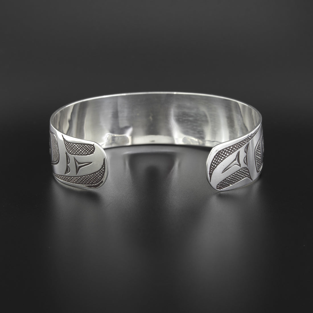 Reverse Eagles - Oxidized Silver Bracelet