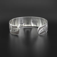 Reverse Eagles - Oxidized Silver Bracelet