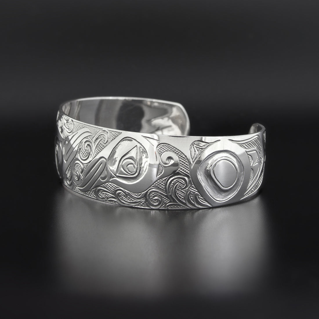 Reverse Hummingbirds - Silver Bracelet