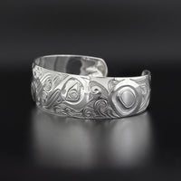 Reverse Hummingbirds - Silver Bracelet