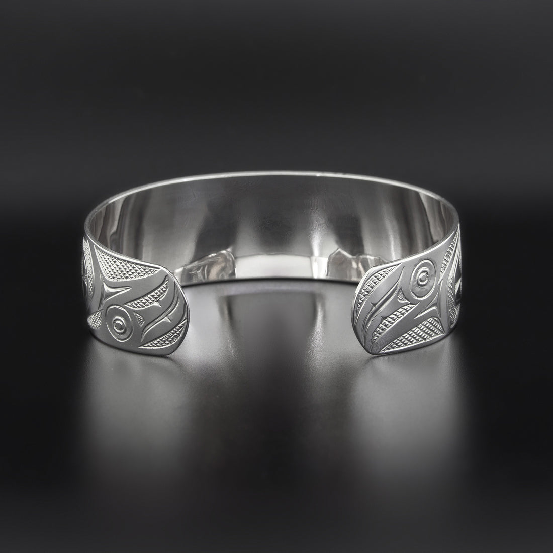 Reverse Hummingbirds - Silver Bracelet