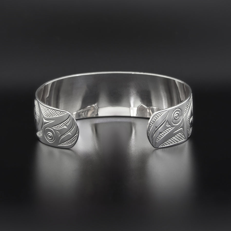 Reverse Hummingbirds - Silver Bracelet