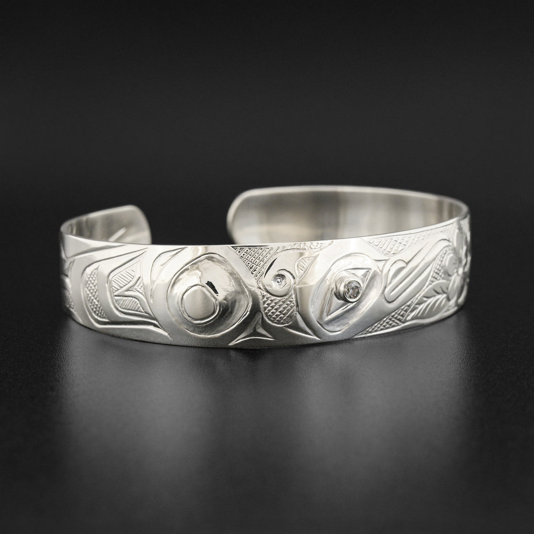 Hummingbird - Silver Bracelet with Cubic Zirconia