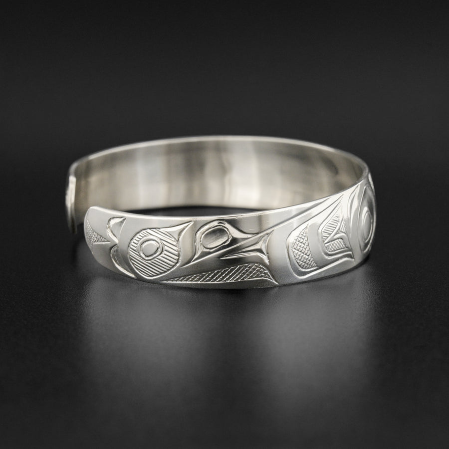 Hummingbird - Silver Bracelet with Cubic Zirconia