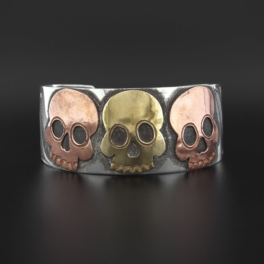 Ancestors - Silver Bracelet with Copper and Brass