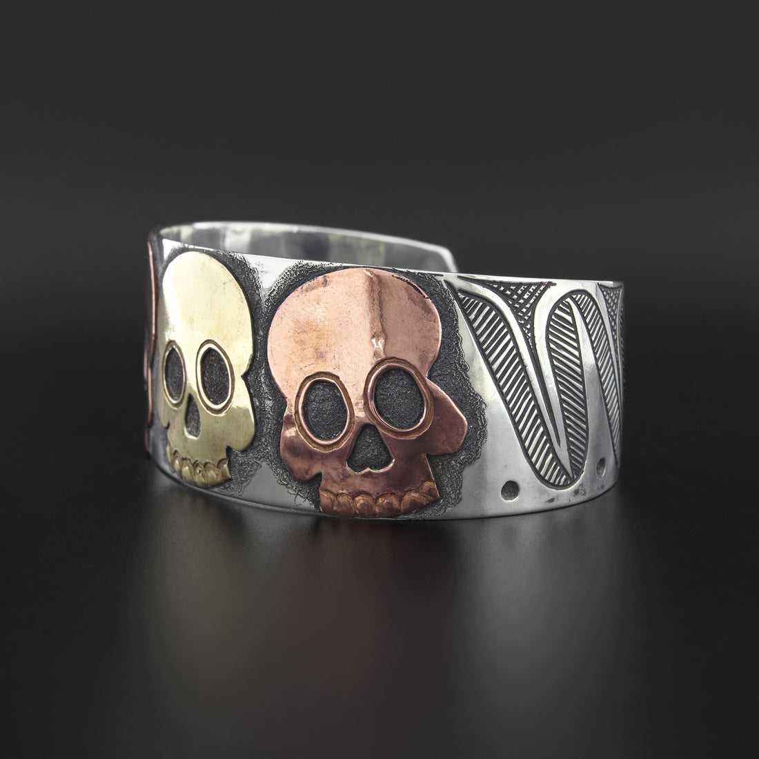 Ancestors - Silver Bracelet with Copper and Brass