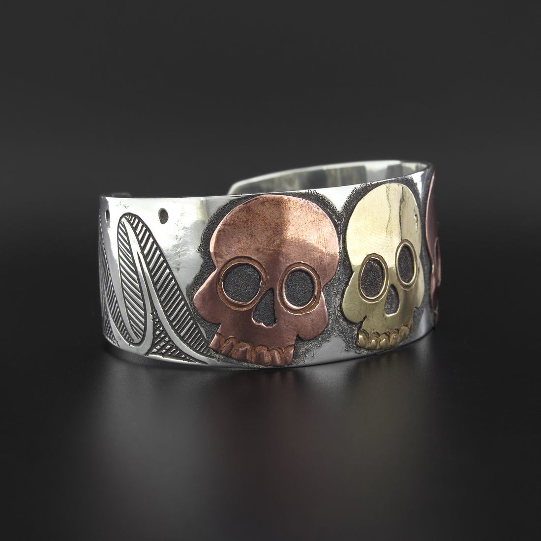 Ancestors - Silver Bracelet with Copper and Brass
