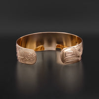 Killerwhale and Salmon - 14k Rose Gold Bracelet