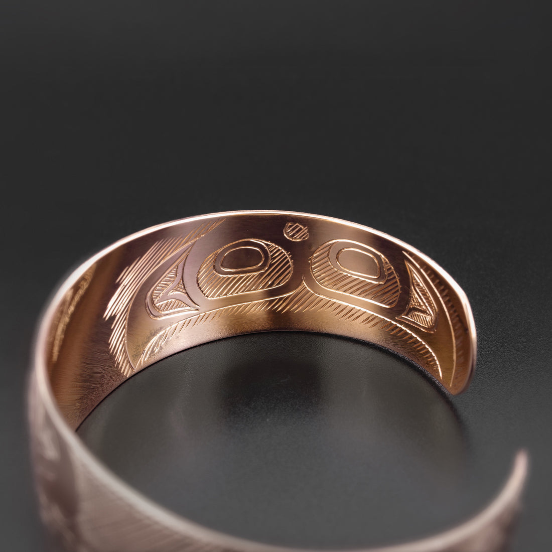 Killerwhale and Salmon - 14k Rose Gold Bracelet