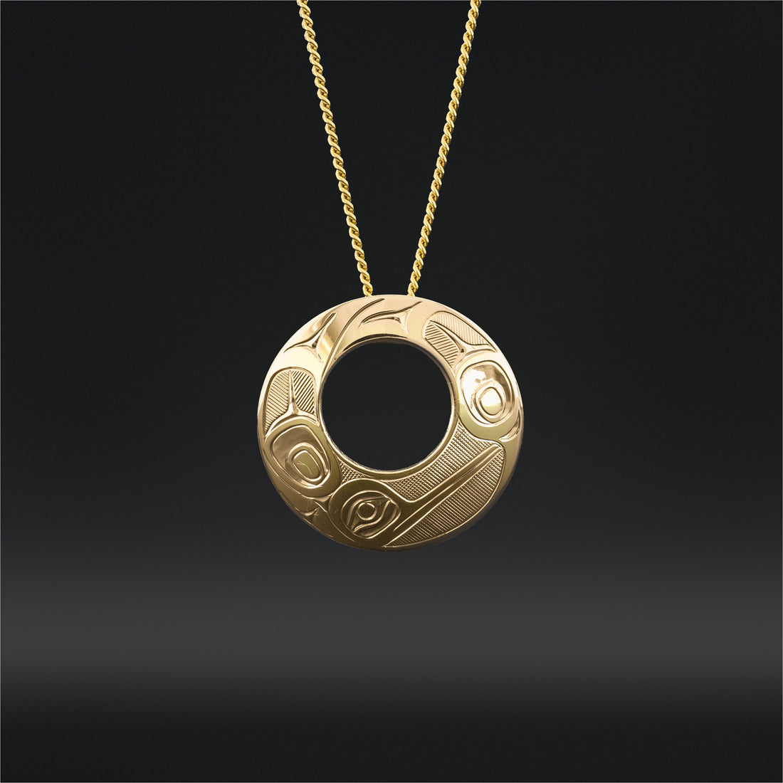 Hummingbird - 14k Gold Pendant